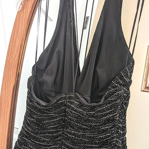 Black halter dress. - Picture 2 of 4